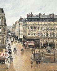 'Rue Staint-Honoré in the Afternoon. Effect of Rain" Pissarro