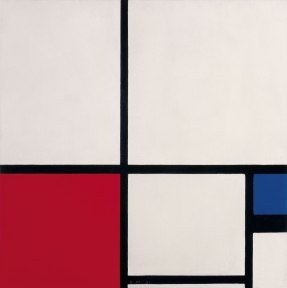 'Composition in Colours/Composition No. 1 with Red and Blue' Mondrian