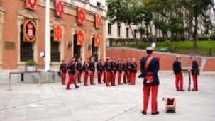 Some kind of ceremony at the Museo de Ejercito?