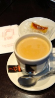Café con leche and marzipan at El Foro de Toledo